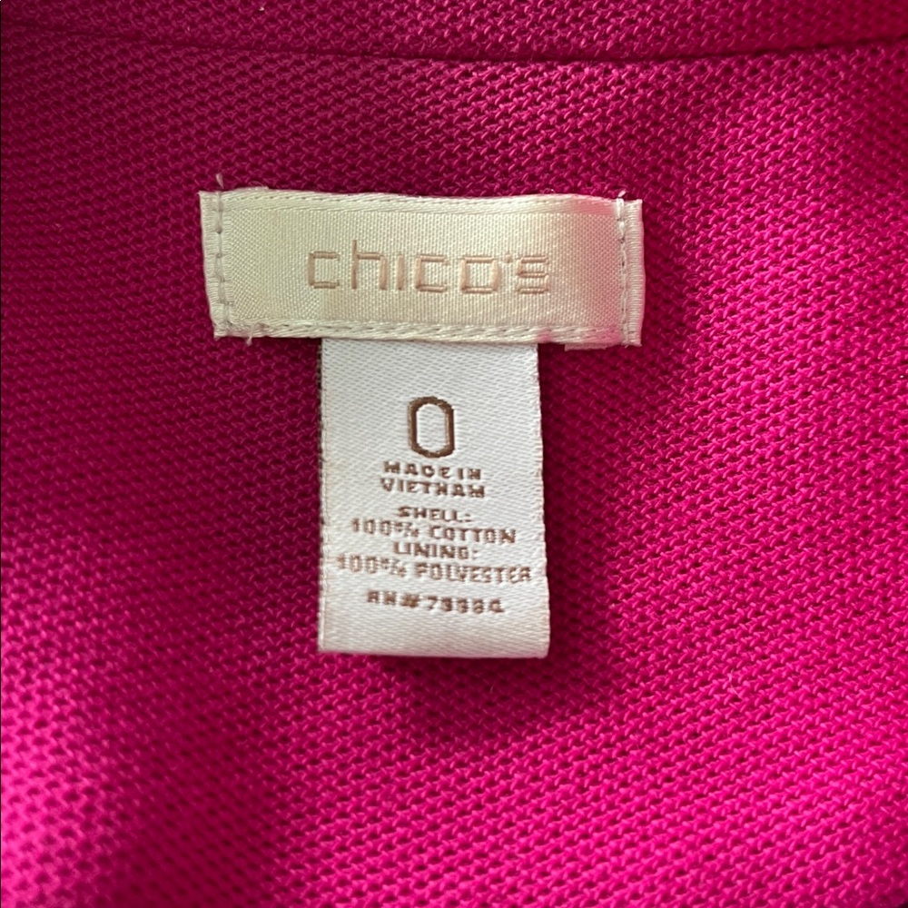 Chico's Vibrant Blazer with Gold Accents - Picture 8 of 8